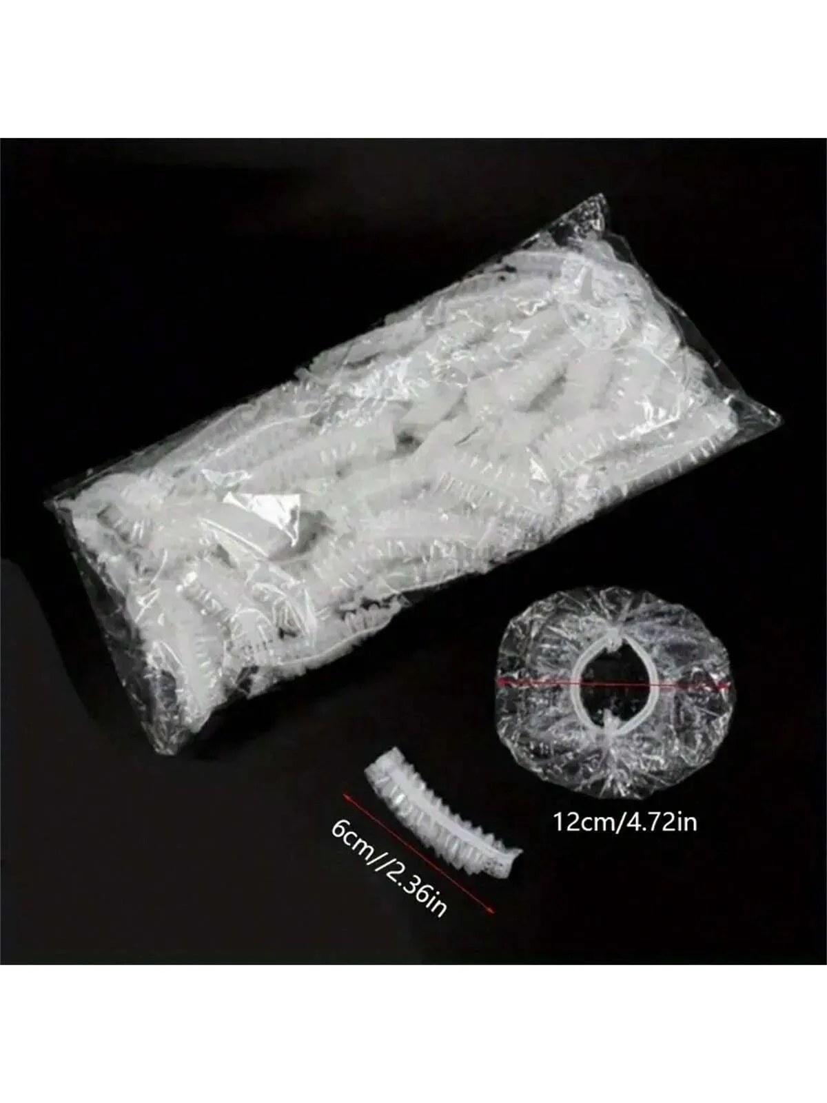 100pcs/Set Waterproof Ear Covers Shower Ear Covers Clear Disposable Ear Protectors For Bathing, Hair Dying, Salon
