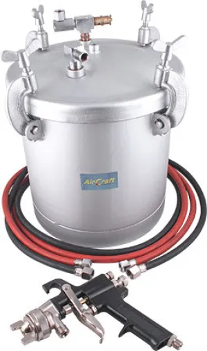 AIRCRAFT 10L PAINT POT WITH 2M HOSE AND GUN NO CUP SG PPX1