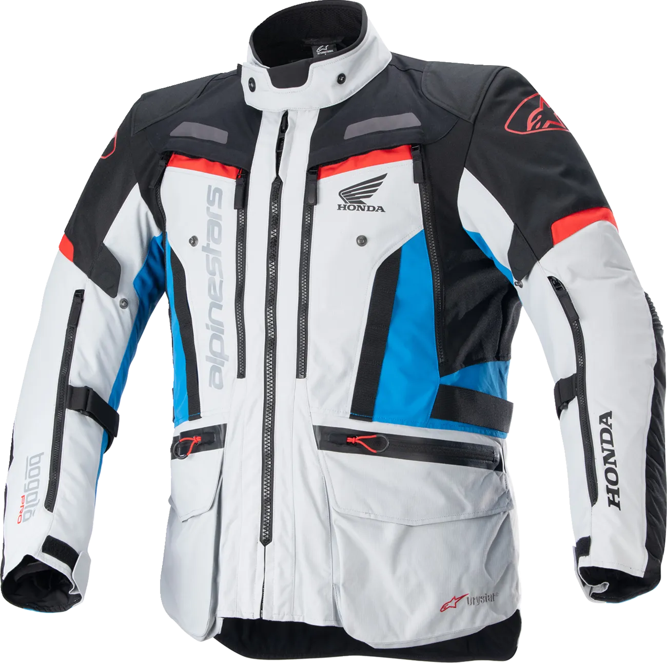 ALPINESTARS Honda Bogot Pro Drystar Jacket - Gray/Black/Red/Blue - 4XL 3206723-9173-4X