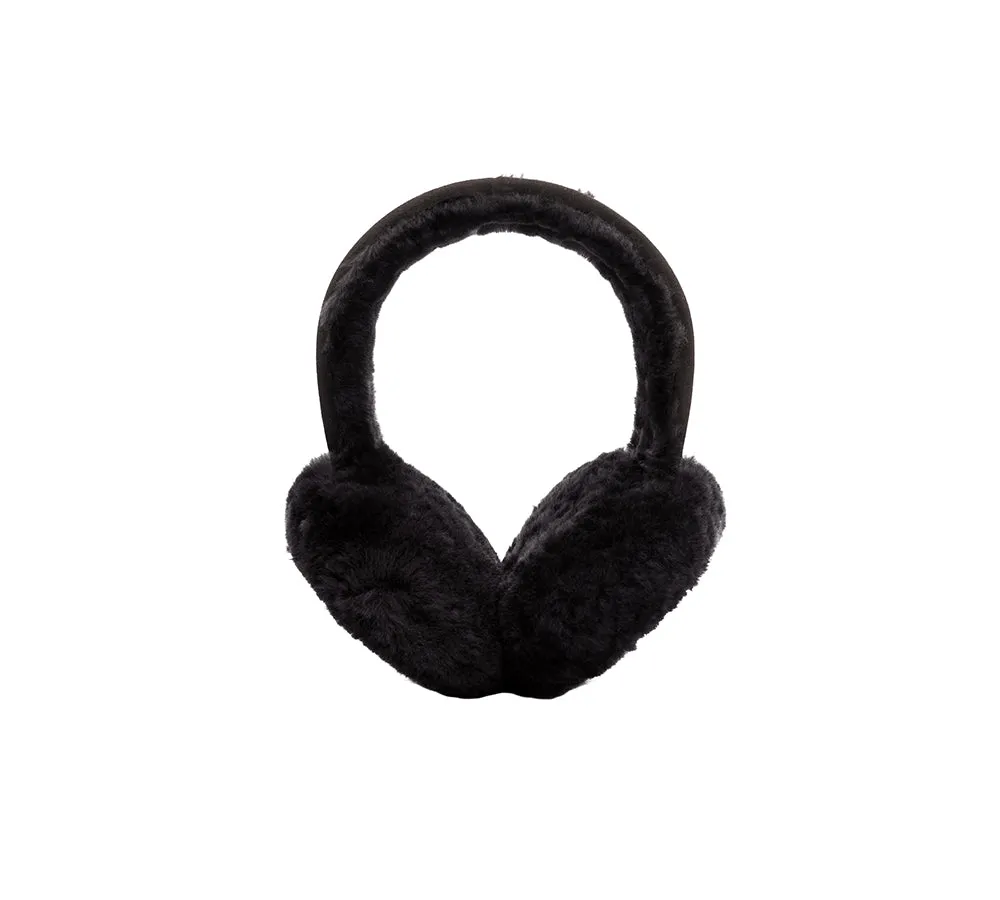 AUSTRALIAN SHEPHERD® UGG Women Adjustable Sheepskin Wool Earmuff Connie