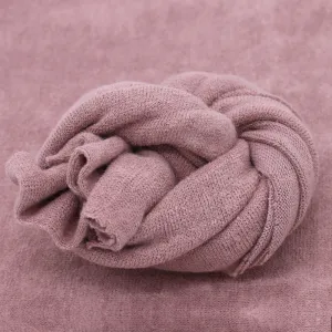 Babymoon Set of 2 | Knitted Wool Wrap and Bean Bag Layer | Baby Photography Props | Dark Purple