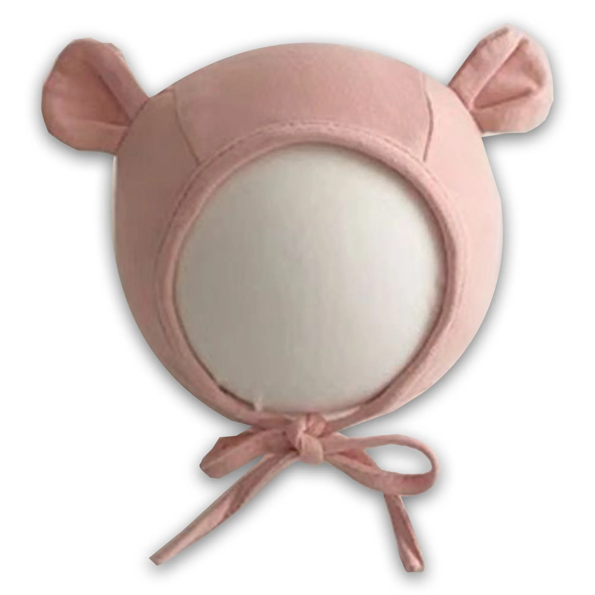 Babymoon Stretchable Bear Ears Baby Photography Cap Hat | NewBorn Photoshoot Props | Pink