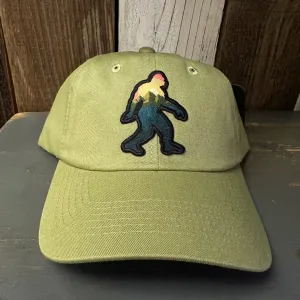 BIGFOOT ADVENTURE 6 Panel Low Profile Dad Hat - Desert Green by Brist