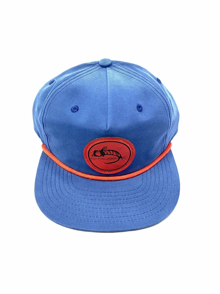 Fly Fish Food Pinch Front Relaxed Logo Hat - Navy