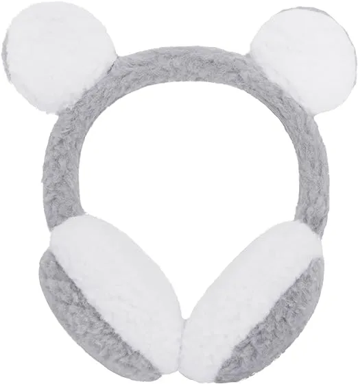 Moonlove Kids Lovely Cartoon Animal Reindeer Fox Earmuff Ear Cover Soft Velvet Cute Ear Warmer Wrap Adjustable for Children Girls Boys Age 3-10 Years Old