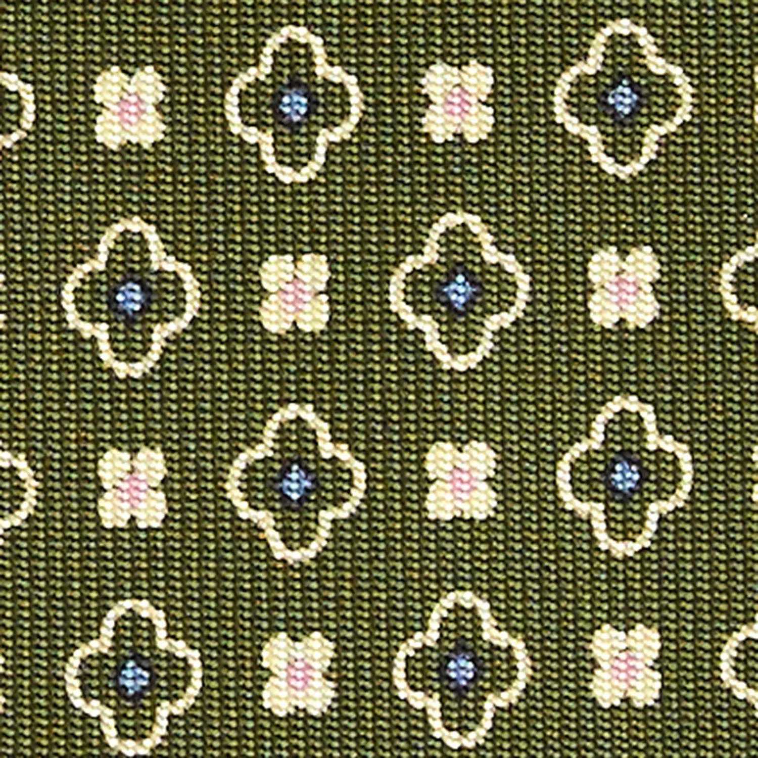 OLIVE GREEN SARTORIAL 7 CM SILK TIE