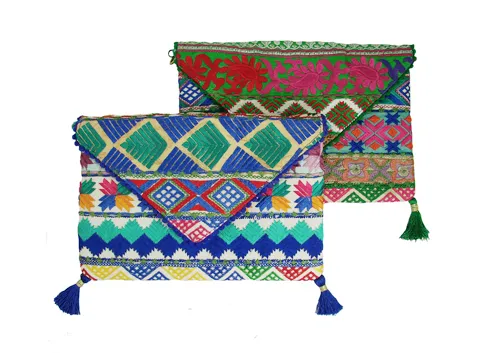 Phulkari Bohemian Clutch