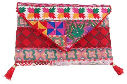 Phulkari Bohemian Clutch