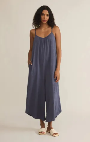 Textured Flared Jumpsuit