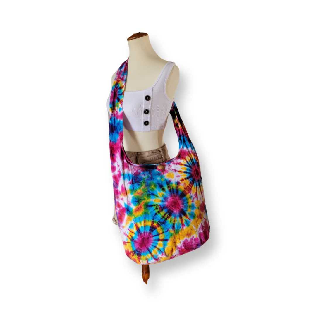Tie Dye Bag Hobo Tote Cross body Sling Shoulder Bags Festival