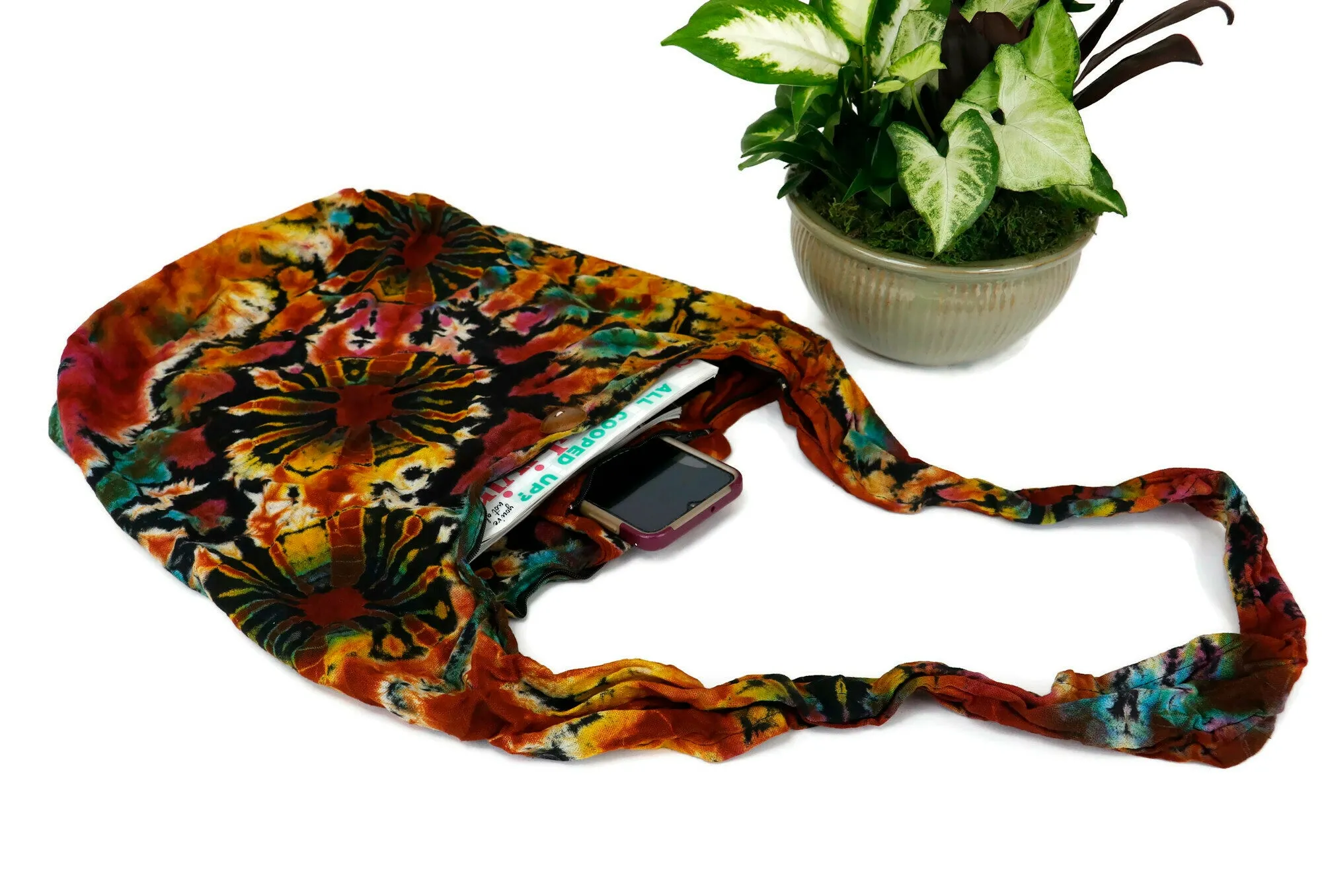 Tie Dye Bag Hobo Tote Cross body Sling Shoulder Bags Festival
