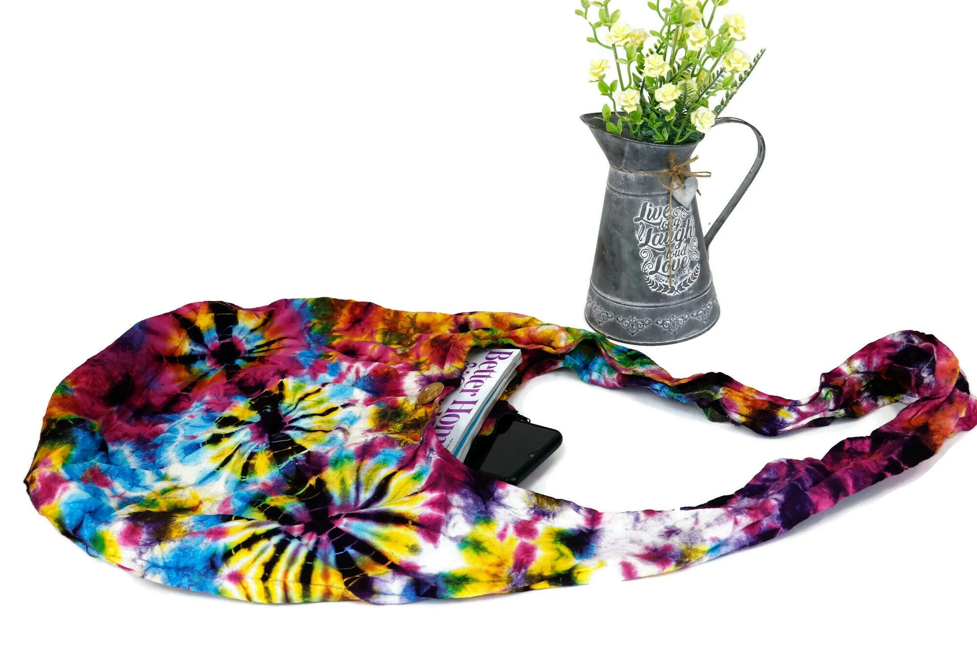 Tie Dye Bag Hobo Tote Cross body Sling Shoulder Bags Festival