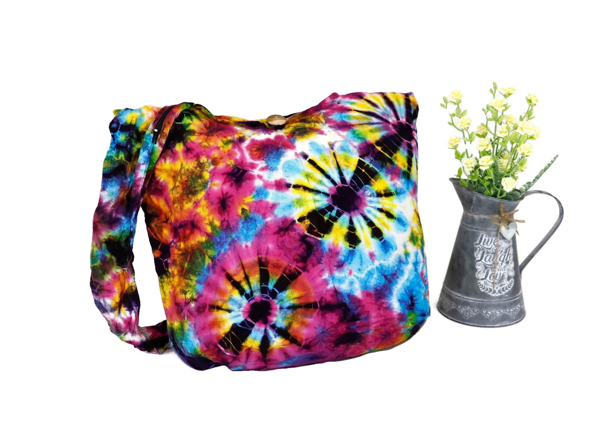 Tie Dye Bag Hobo Tote Cross body Sling Shoulder Bags Festival
