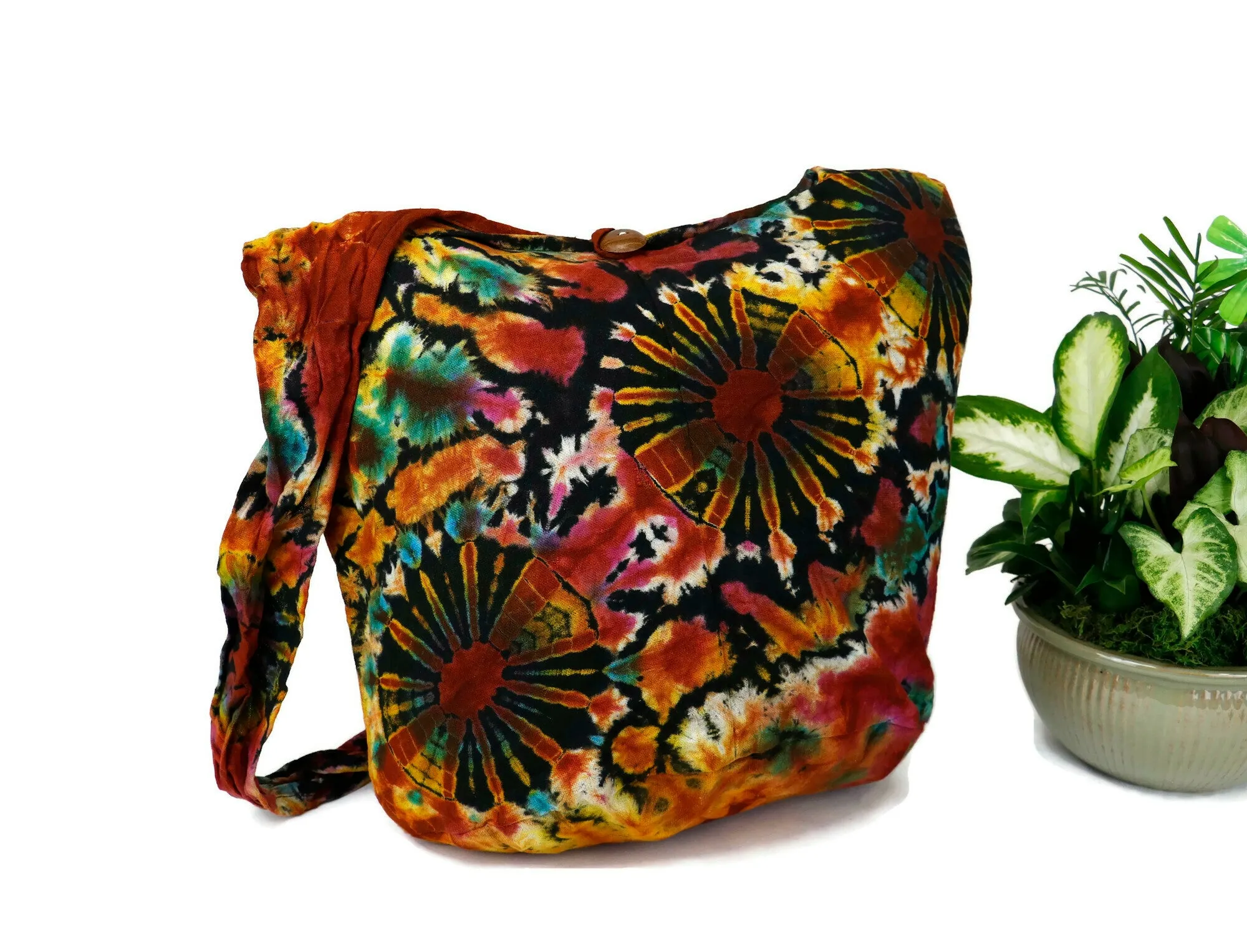 Tie Dye Bag Hobo Tote Cross body Sling Shoulder Bags Festival