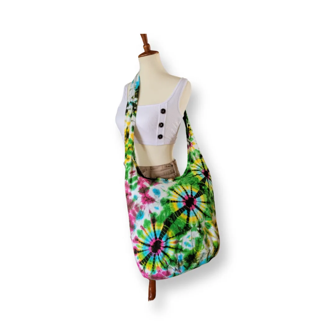 Tie Dye Bag Hobo Tote Cross body Sling Shoulder Bags Festival