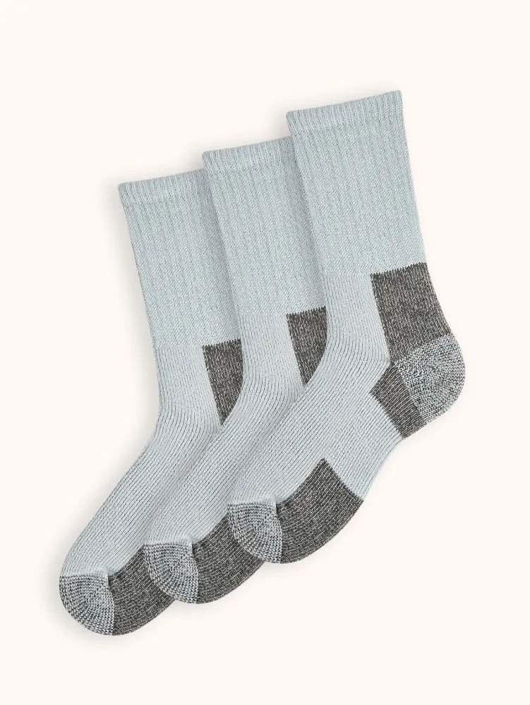 Unisex Maximum Cushion Crew Hiking Socks (3 Pairs)