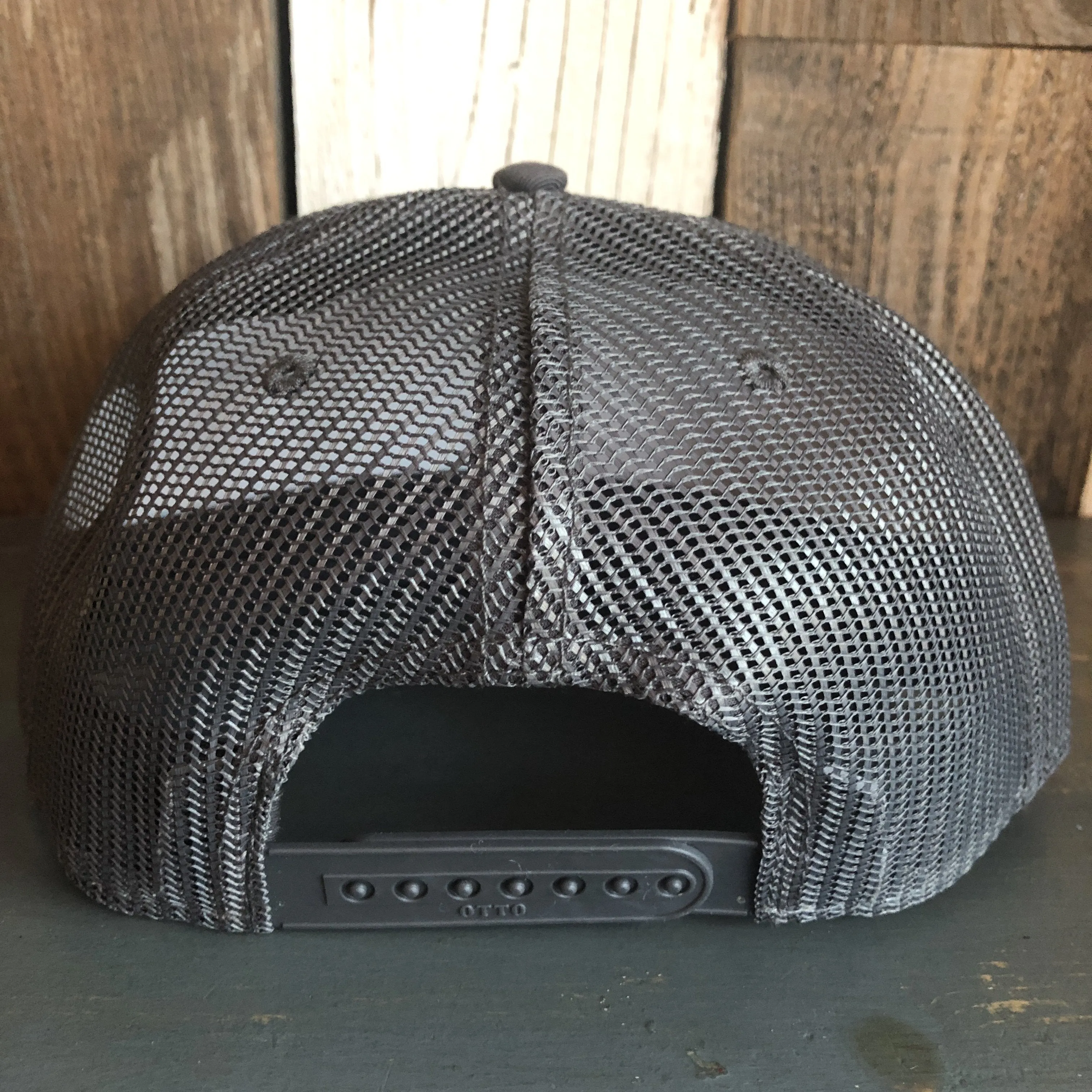 WHERE THE ROAD ENDS, THE ADVENTURE BEGINS Premium Cork Trucker Hat (Grey)