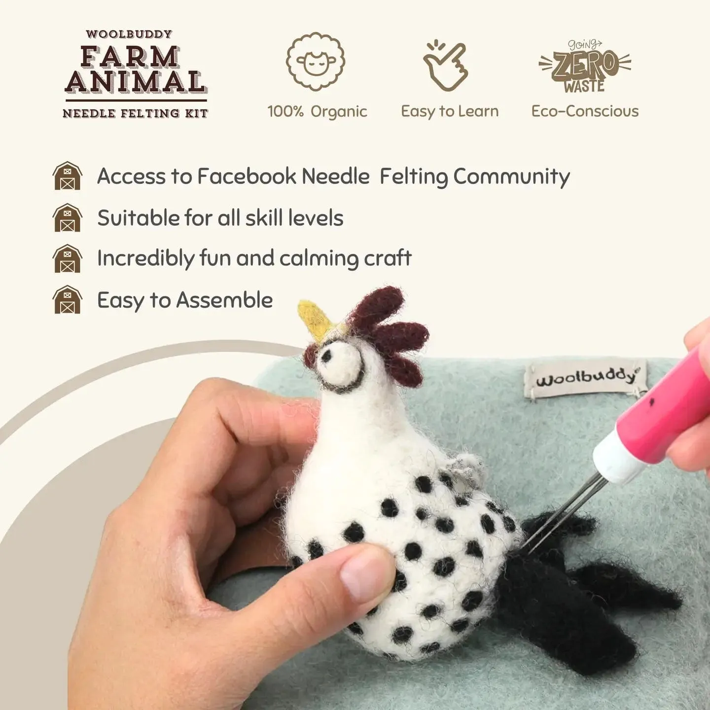 Woolbuddy Farm Adventure Needle Felting Kit